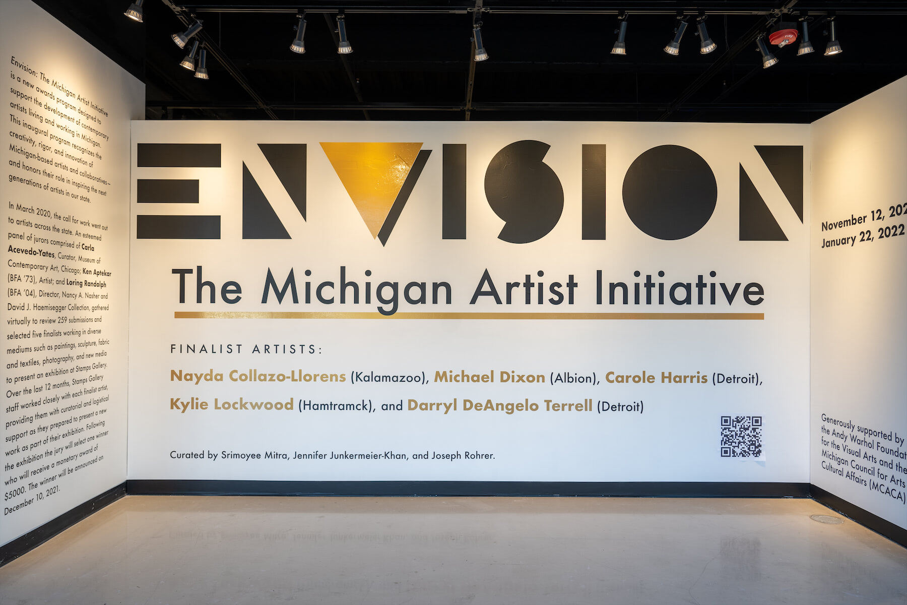 Envision The Michigan Artist Intiative Entrance Wall UM Stamps