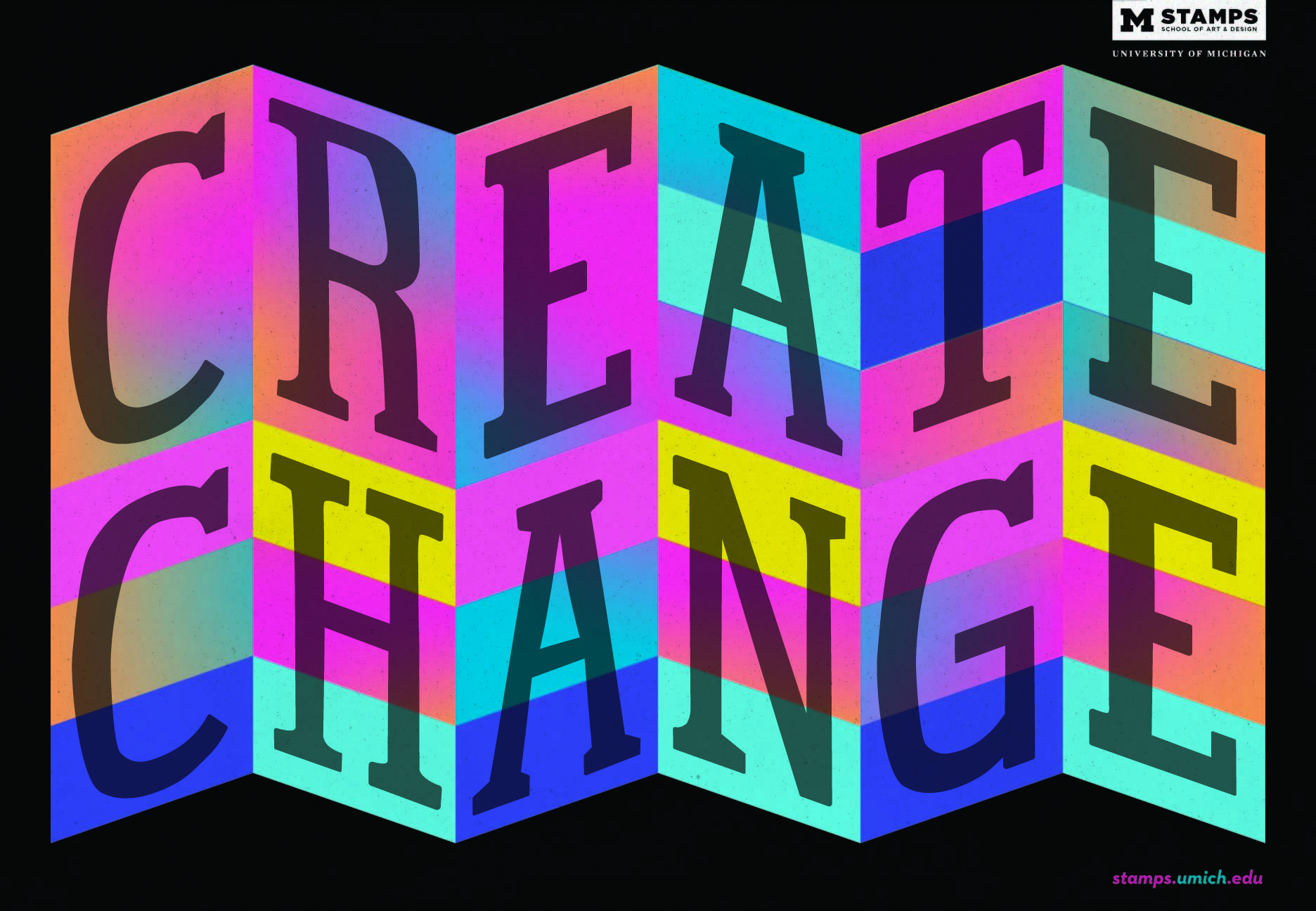 Jules XX Create Change (poster) UM Stamps